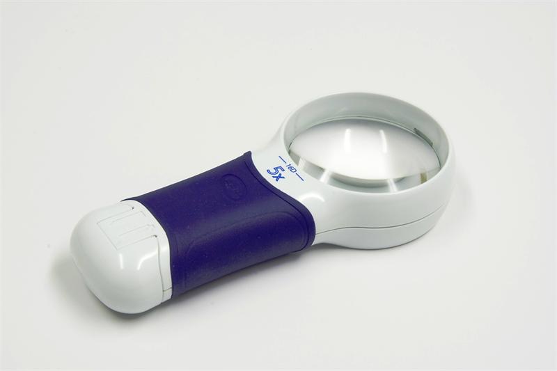 Coil 8275 ATmax LED Illuminated Hand Magnifier, 5.0X/16.0D, Aspheric Lens